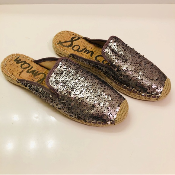 Sam Edelman Kerry Sequin Espadrille Slide size 9 - Picture 3 of 7